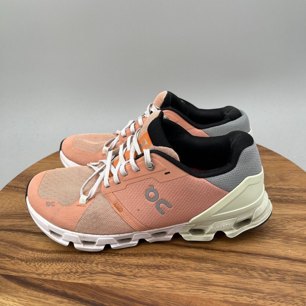 On Cloudflyer 4 Shoes Women Size 9.5 Peach Running Comfort Walking Gym Sneakers - Picture 4 of 11